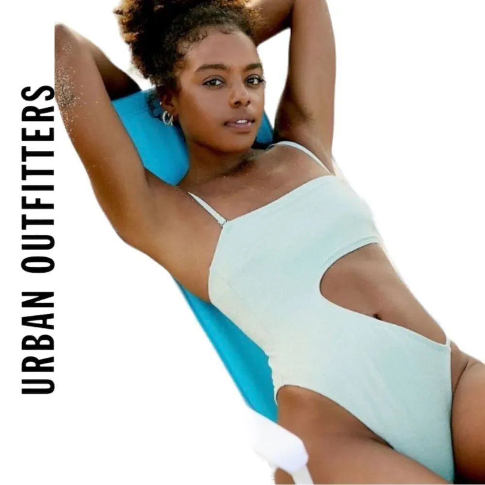 NEW Out From Under Urban Outffiters UO Glimmer Cutout One Piece Swimsuit S M L